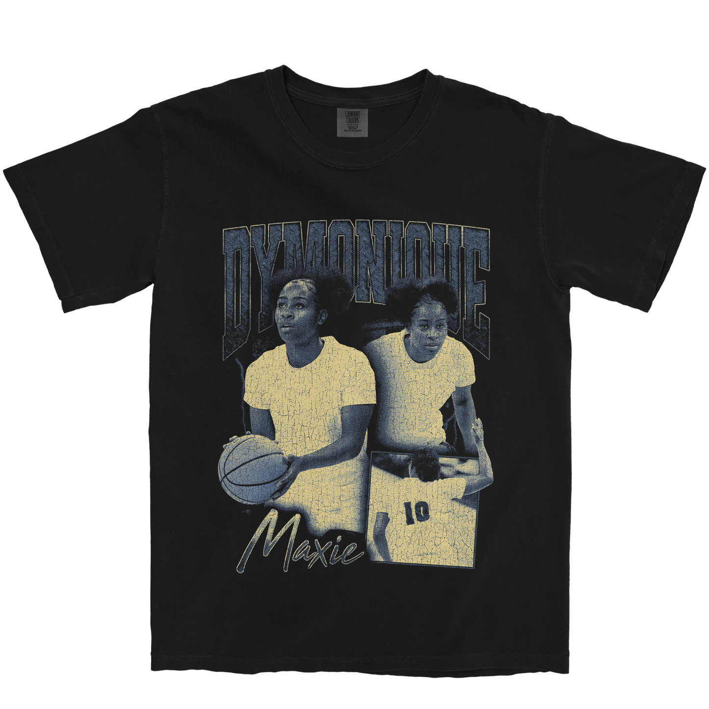 DYMONIQUE MAXIE GRAPHIC BLACK TEE