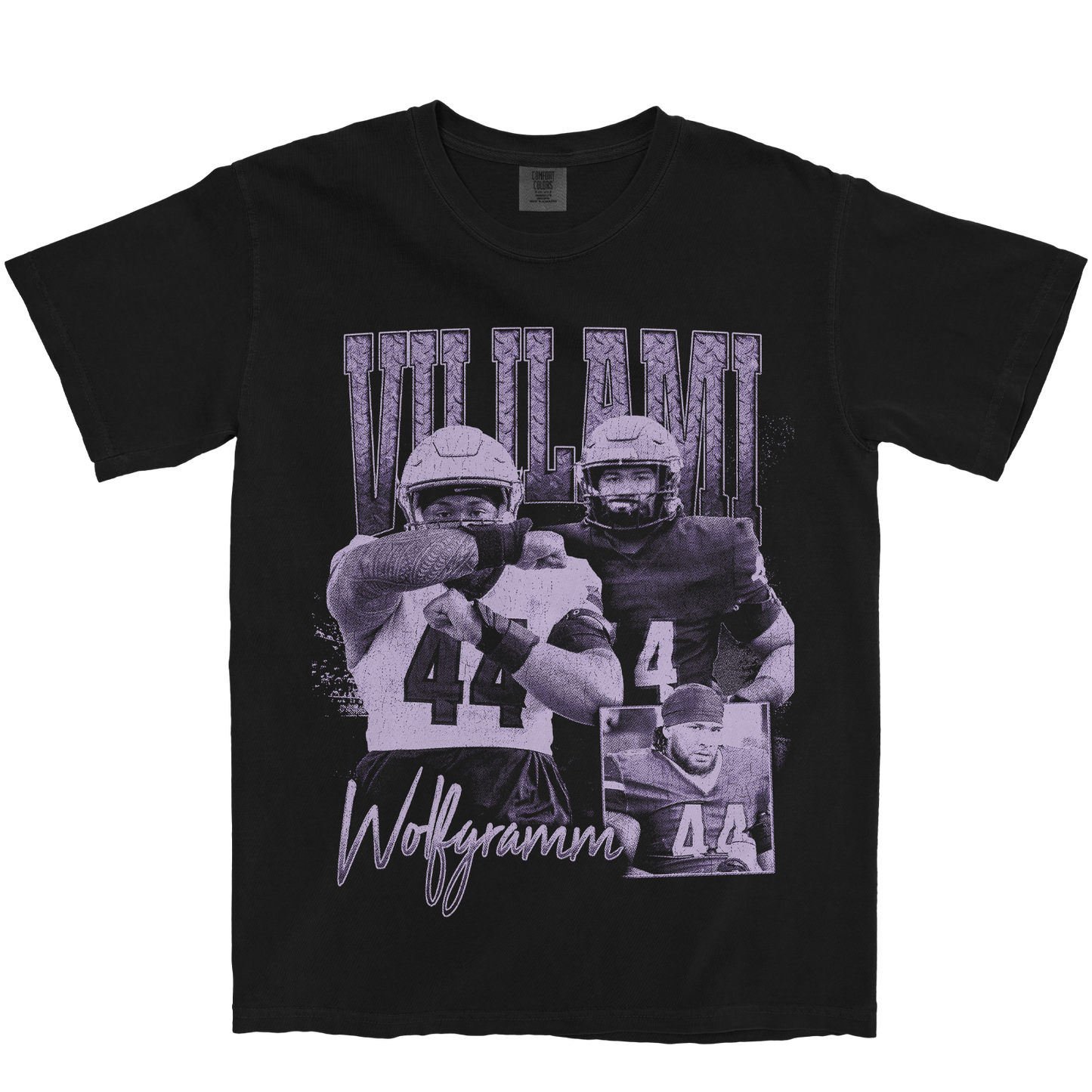 VILILAMI WOLFGRAMM GRAPHIC BLACK TEE
