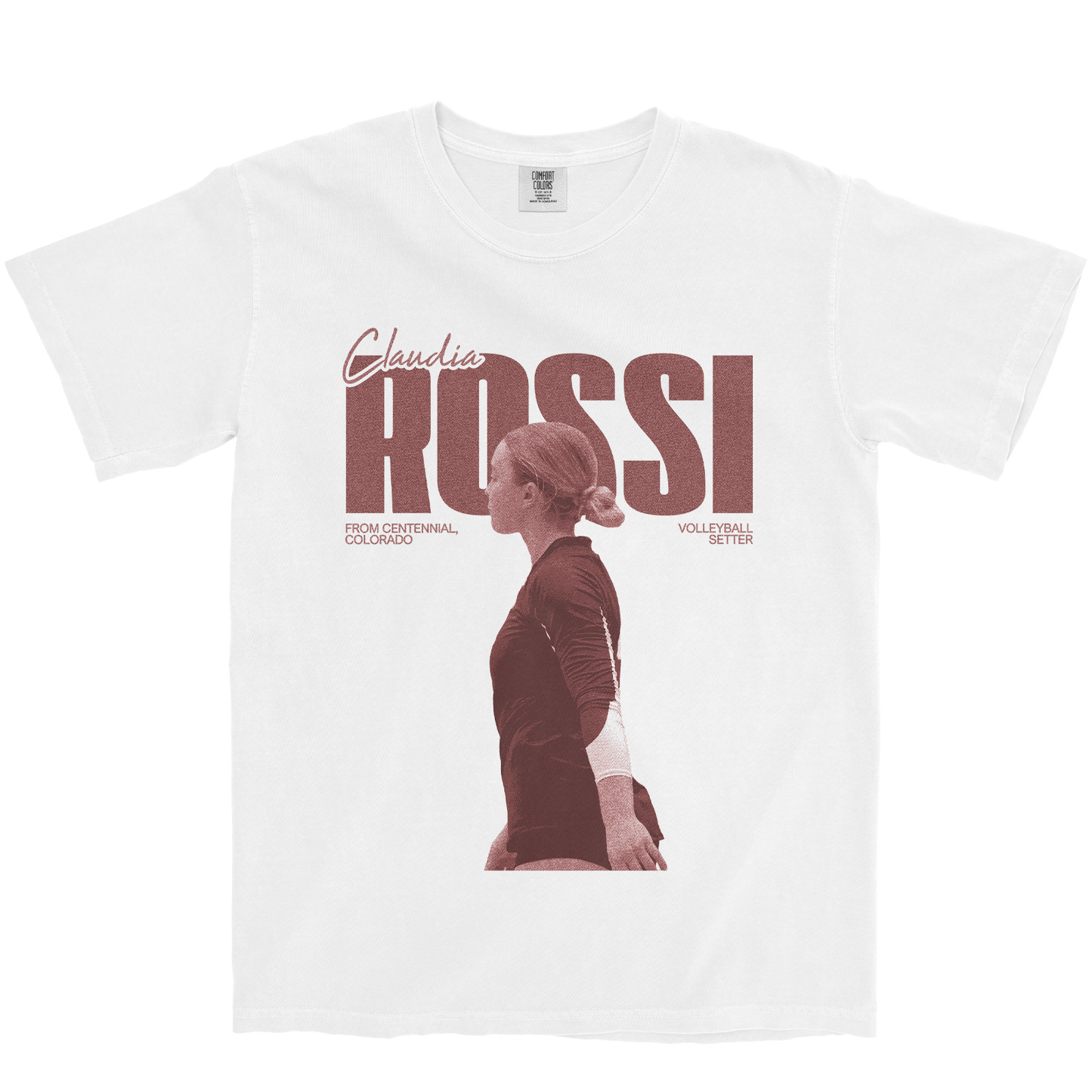 CLAUDIA ROSSI VINTAGE WHITE TEE