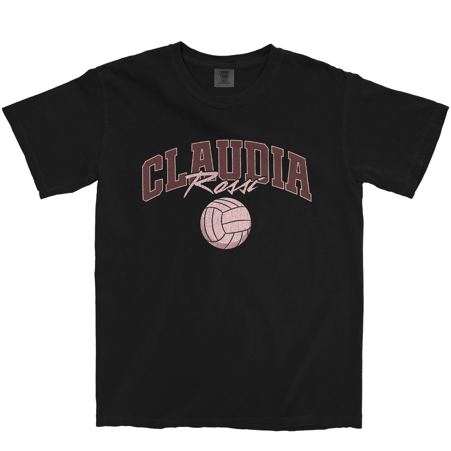 CLAUDIA ROSSI VOLLEYBALL BLACK TEE