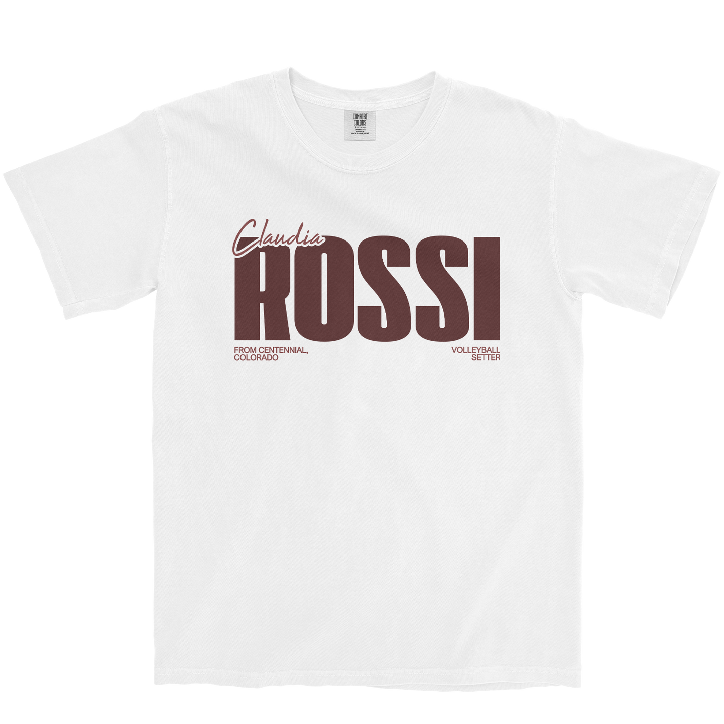 CLAUDIA ROSSI CLASSIC WHITE TEE