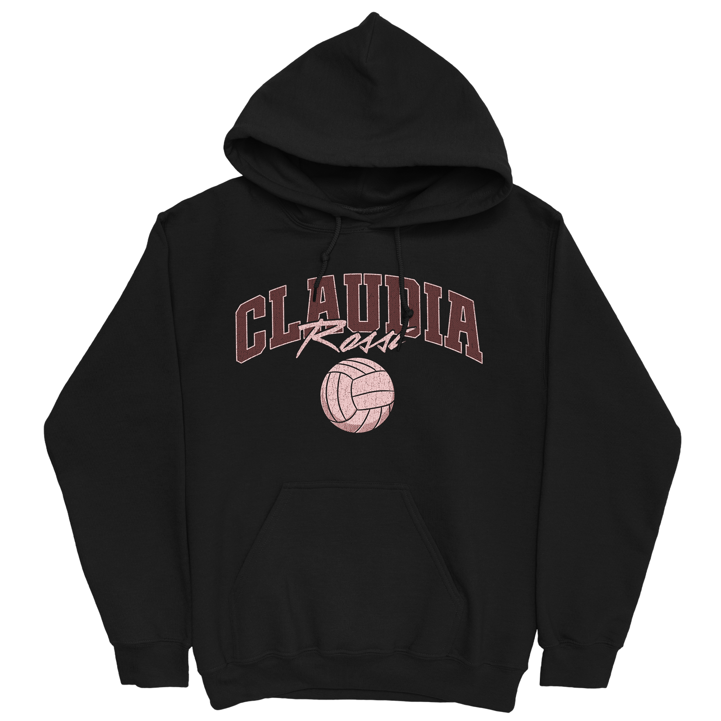 CLAUDIA ROSSI VOLLEYBALL BLACK HOODIE