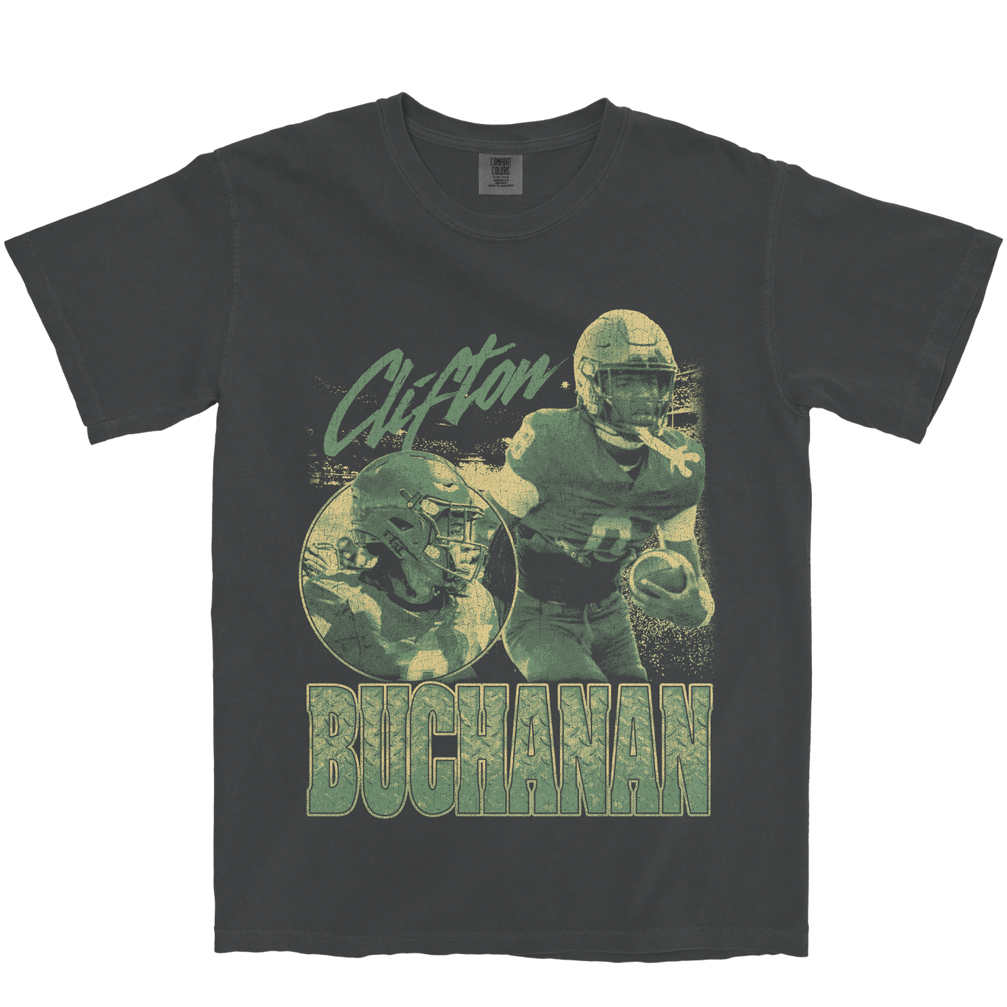 CLIFTON BUCHANAN GRAPHIC GRAPHITE TEE