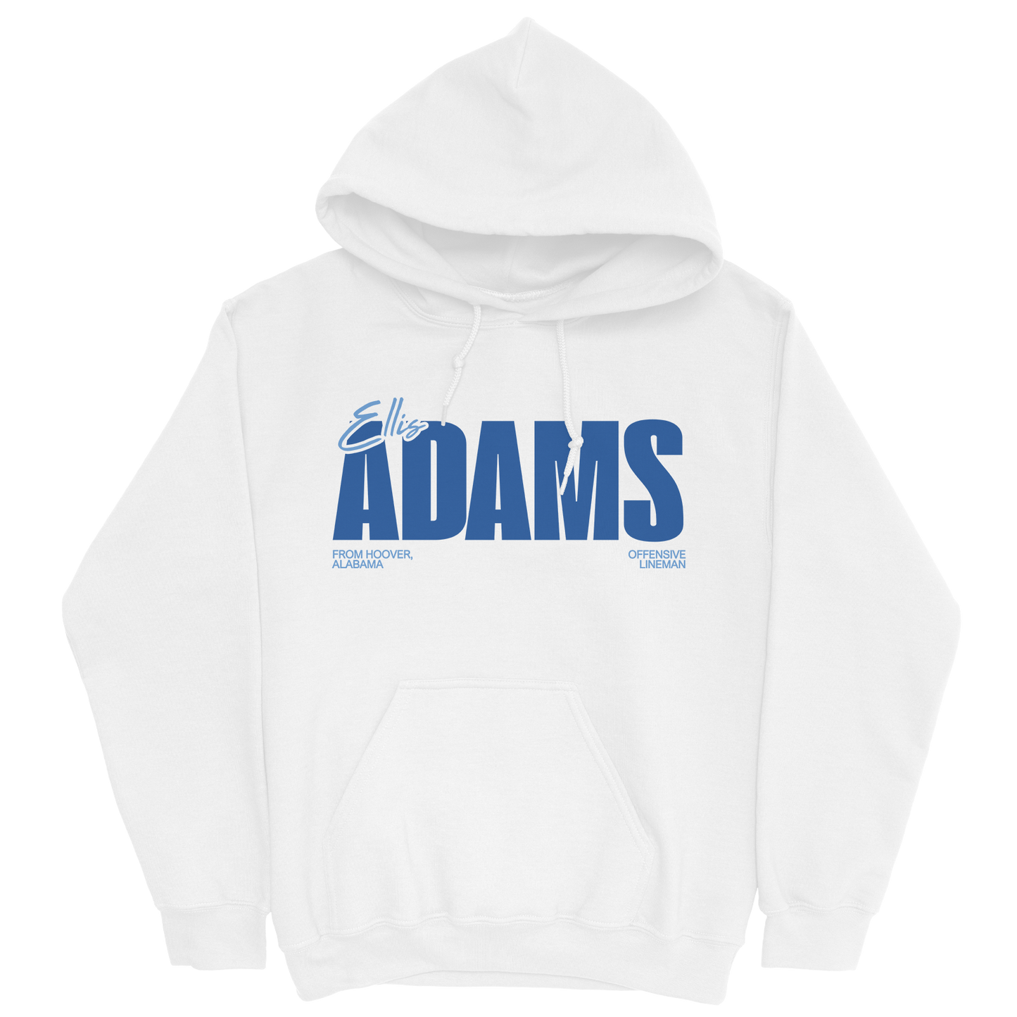 ELLIS ADAMS CLASSIC WHITE HOODIE