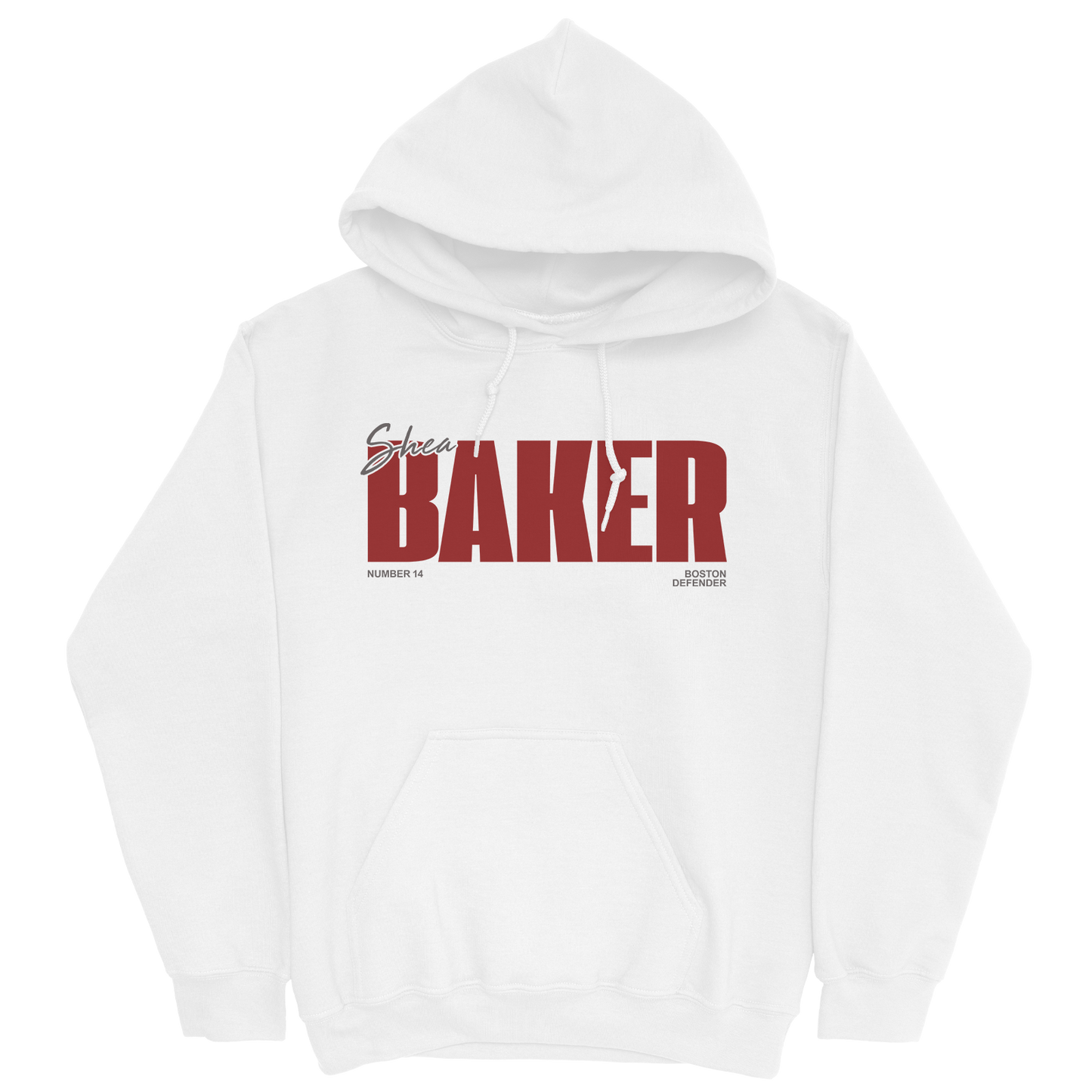 SHEA BAKER CLASSIC WHITE HOODIE