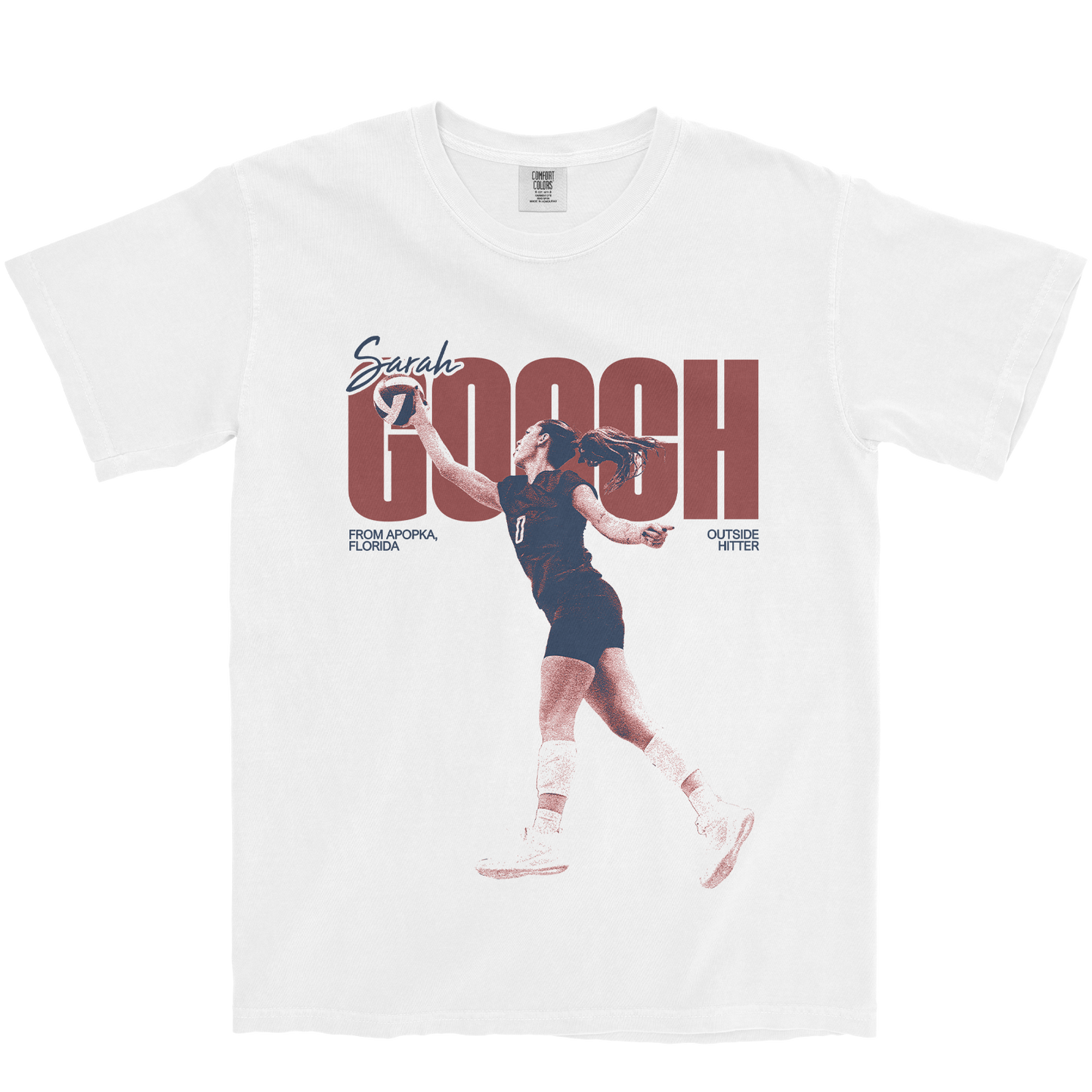 SARAH GOOCH #0 WHITE TEE