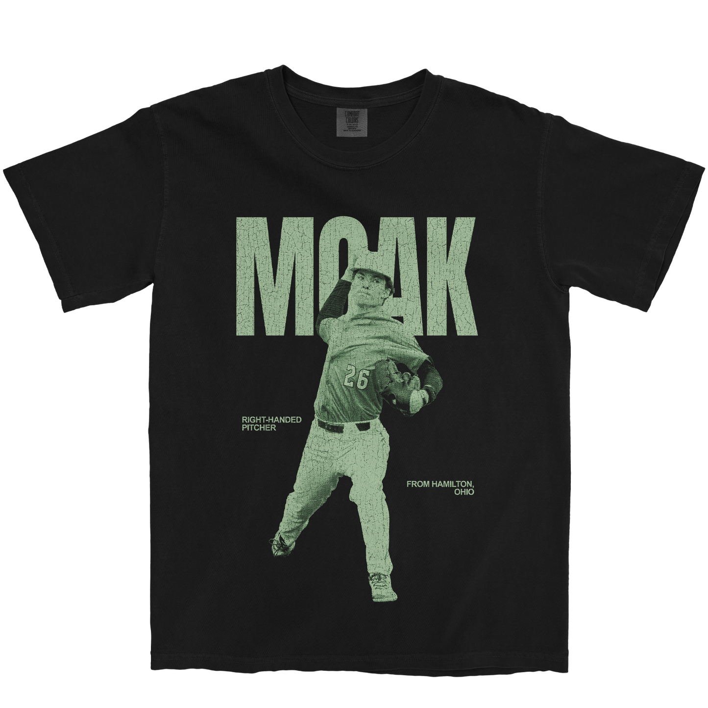 CLINT MOAK VINTAGE BLACK TEE