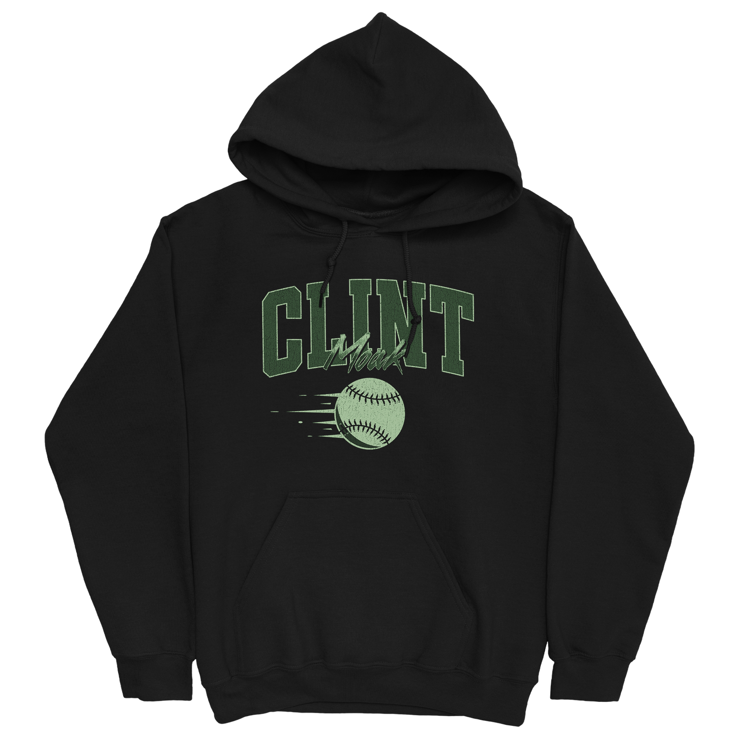 CLINT MOAK BASEBALL BLACK HOODIE