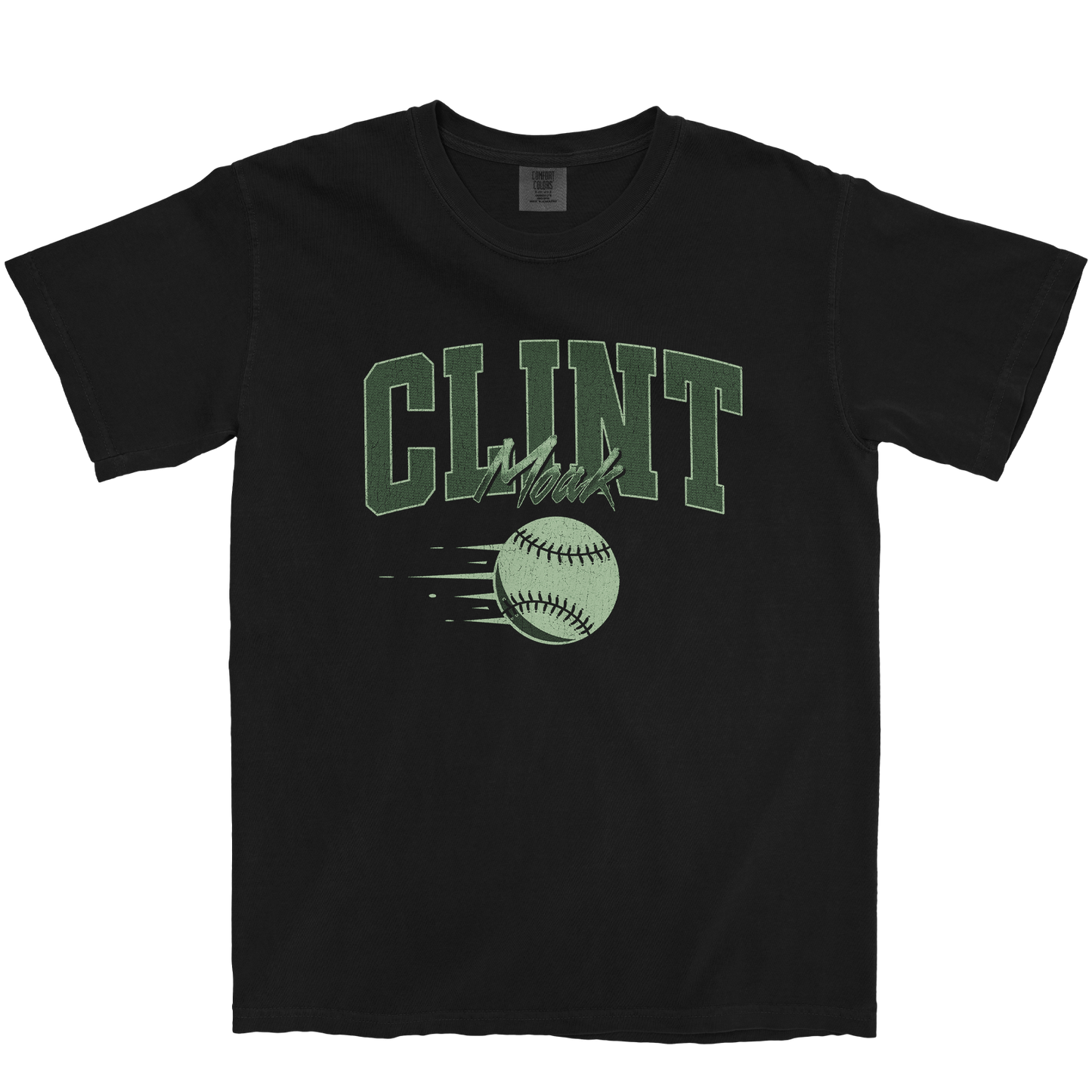 CLINT MOAK BASEBALL BLACK TEE