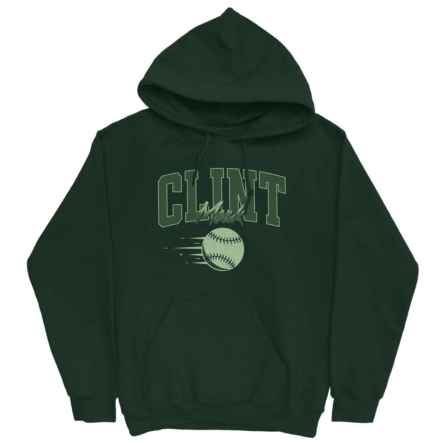 CLINT MOAK BASEBALL FOREST GREEN HOODIE