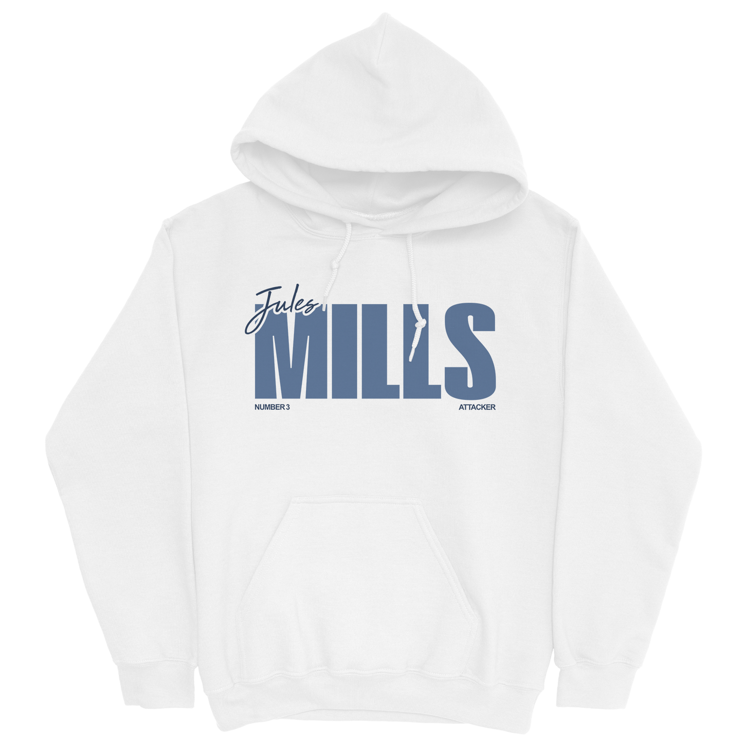 JULIANA MILLS CLASSIC WHITE HOODIE