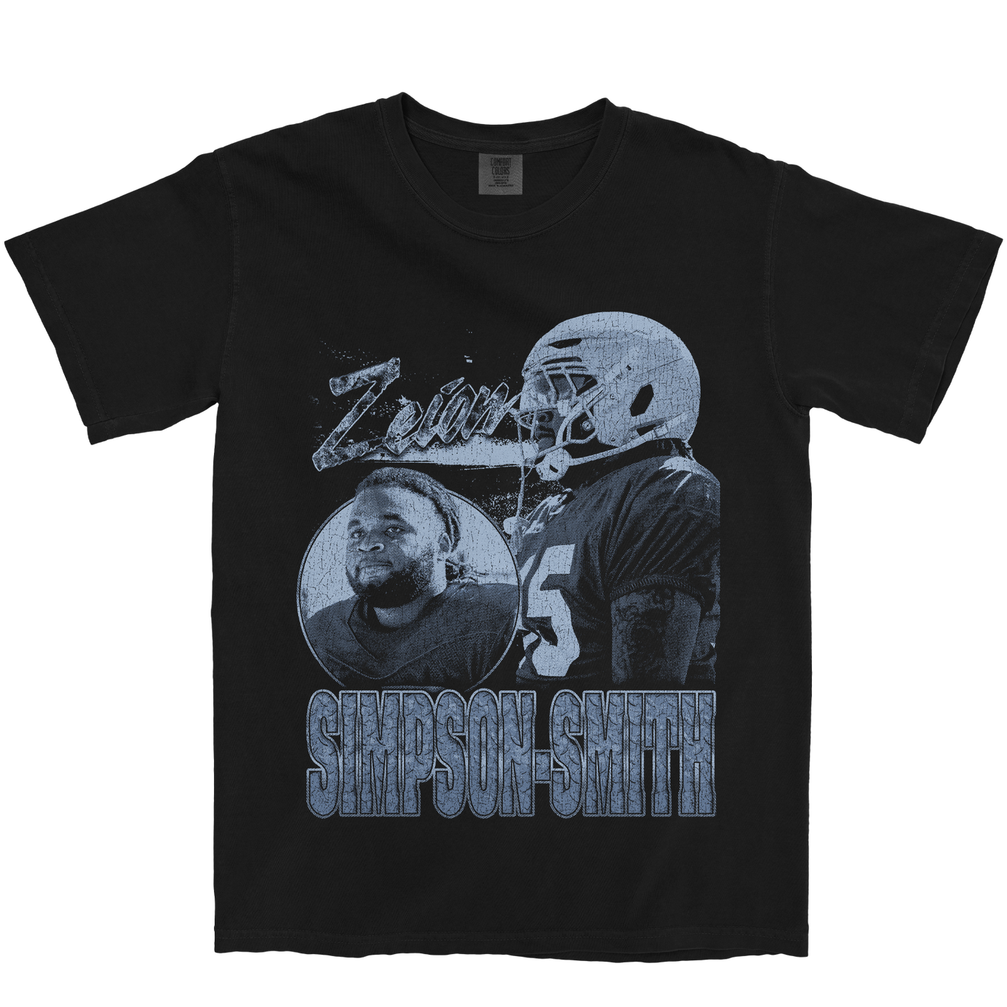 ZEION SIMPSON-SMITH GRAPHIC BLACK TEE