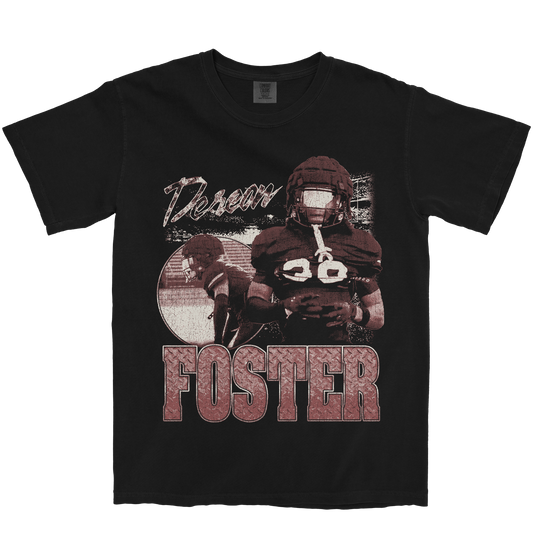 DEREON FOSTER GRAPHIC BLACK TEE