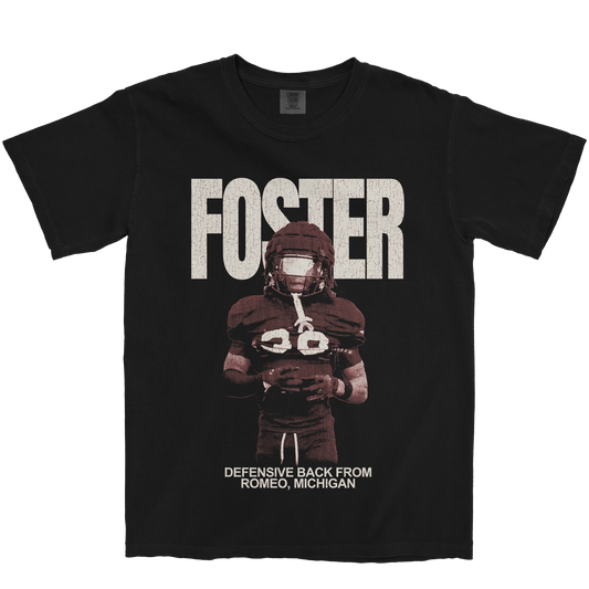 DEREON FOSTER VINTAGE BLACK TEE