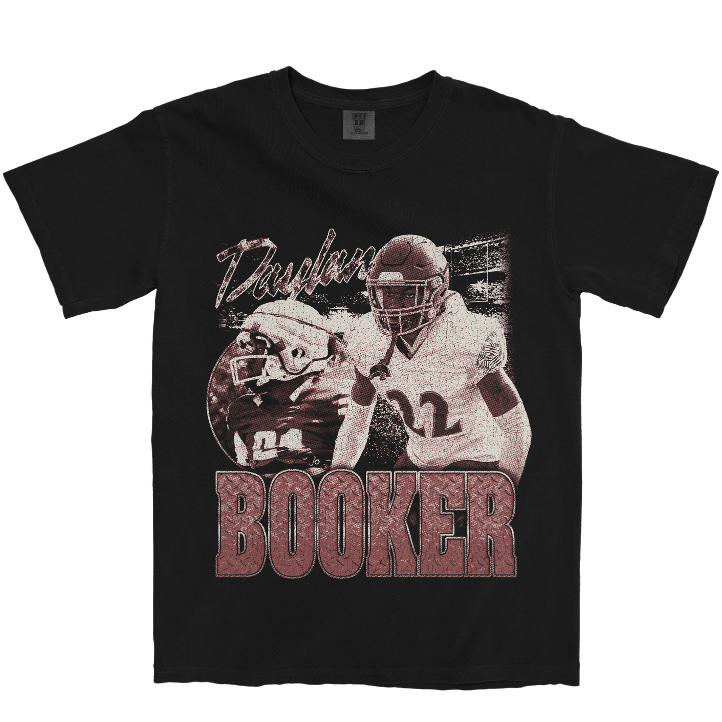 DAYLAN BOOKER GRAPHIC BLACK TEE