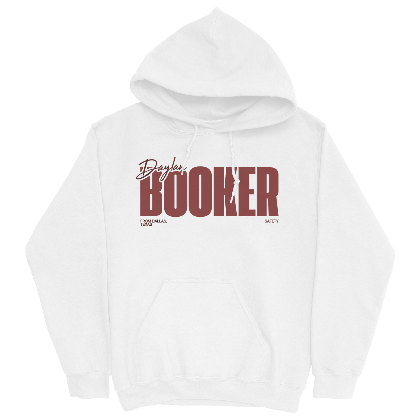 DAYLAN BOOKER CLASSIC WHITE HOODIE