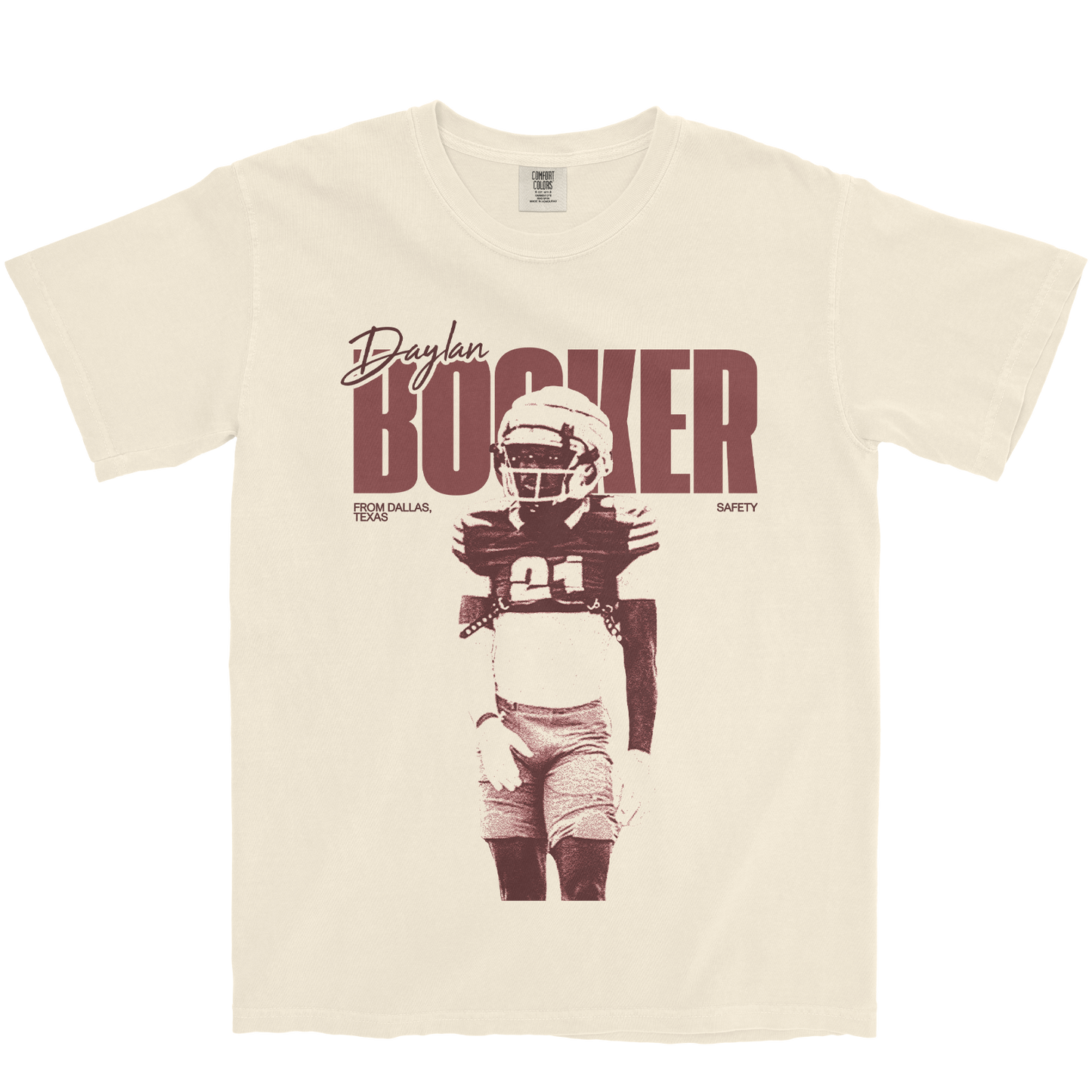 DAYLAN BOOKER VINTAGE IVORY TEE