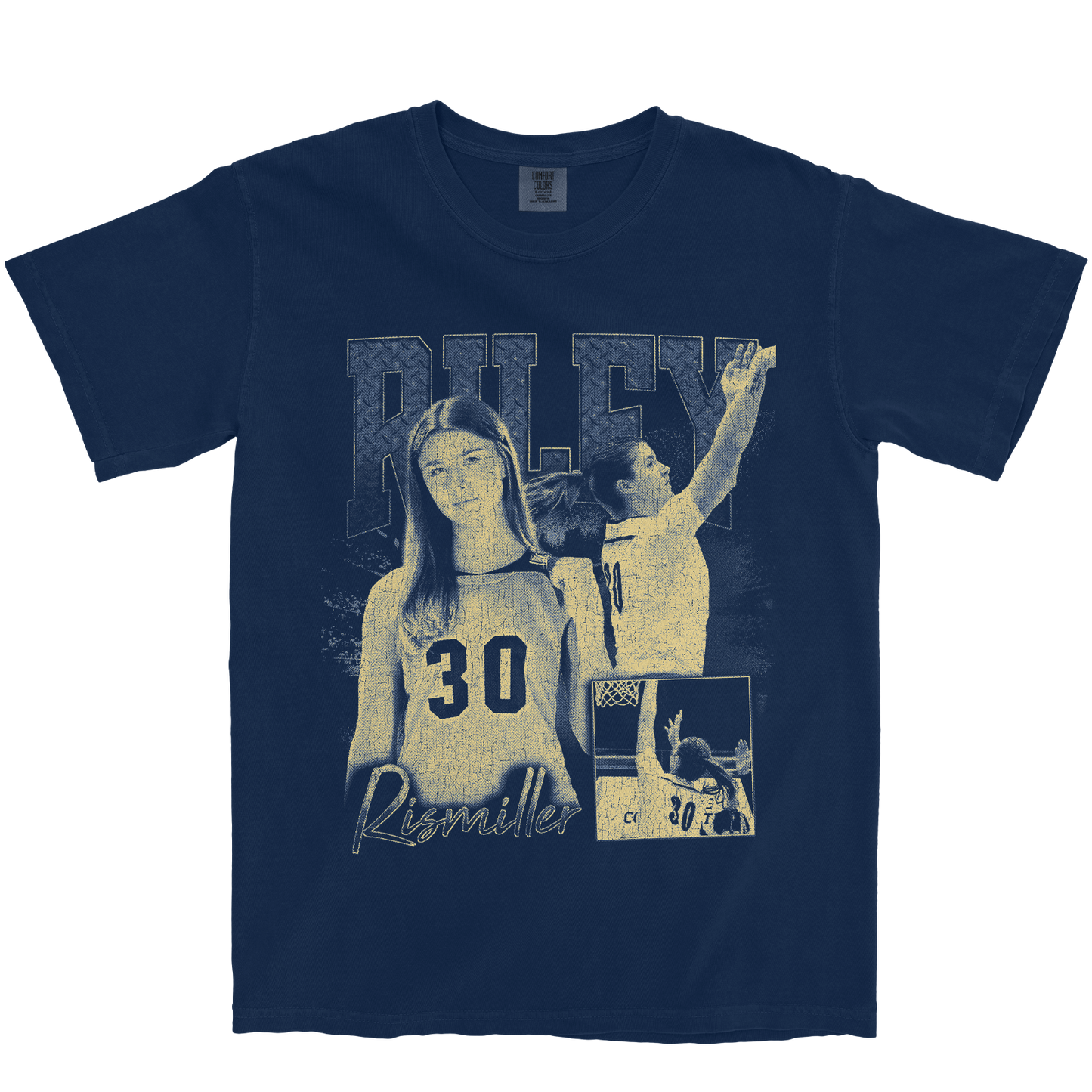 RILEY RISMILLER GRAPHIC NAVY TEE