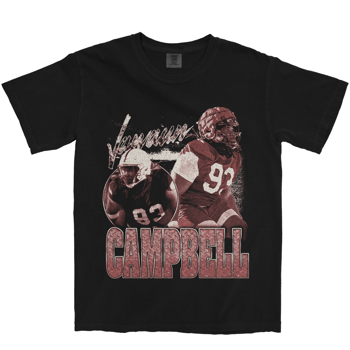 JAWAUN CAMPBELL GRAPHIC BLACK TEE