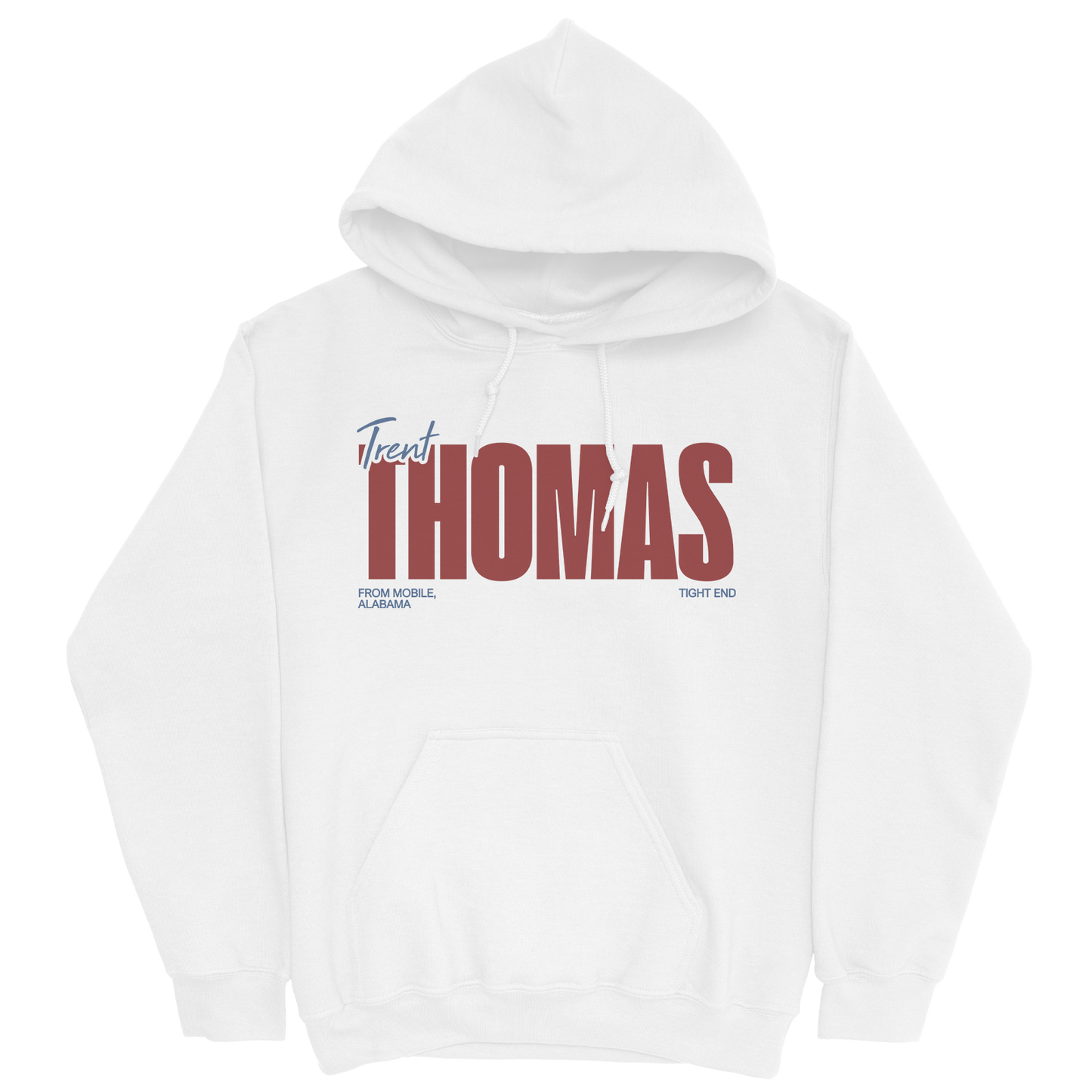 TRENT THOMAS CLASSIC WHITE HOODIE