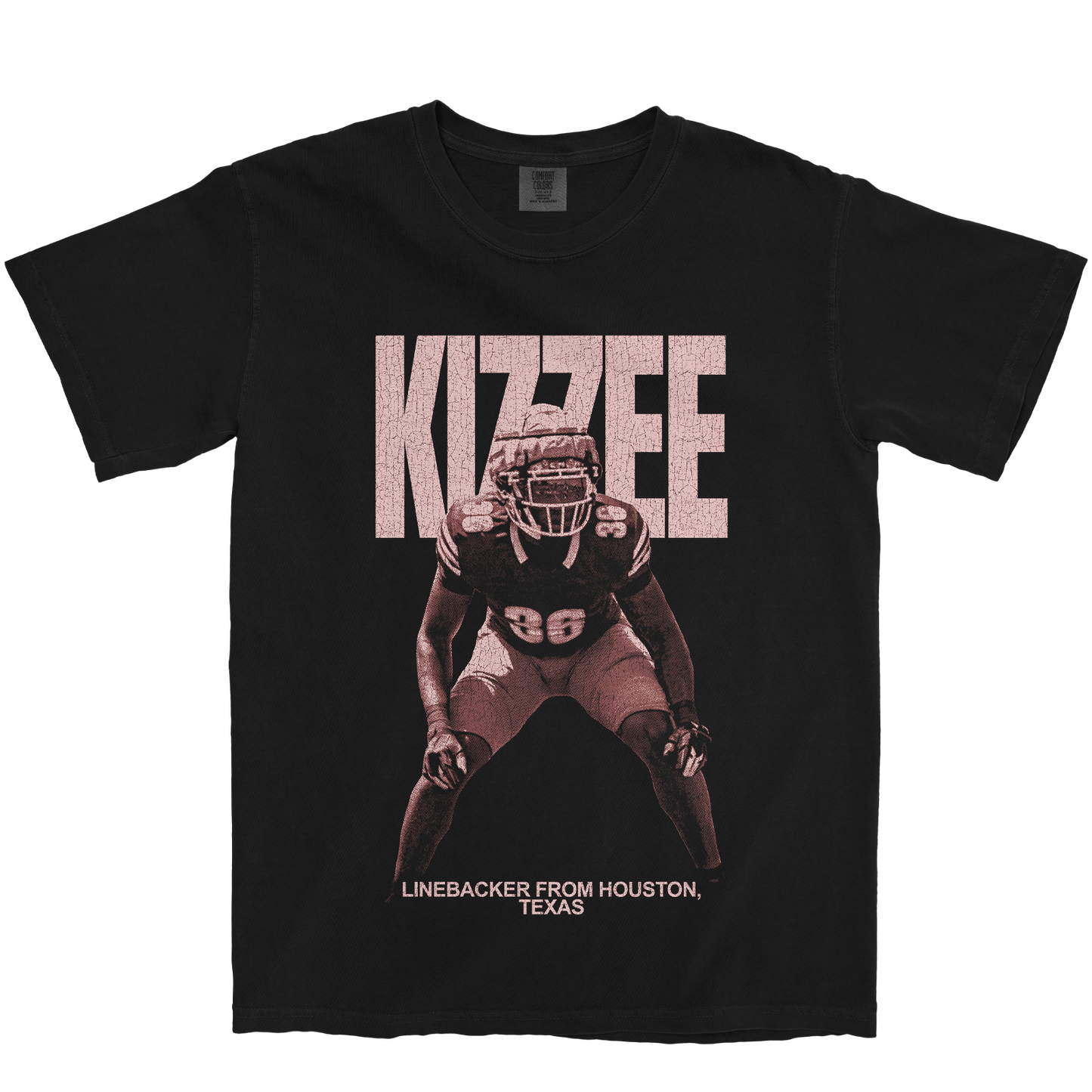 AARON KIZZEE VINTAGE BLACK TEE