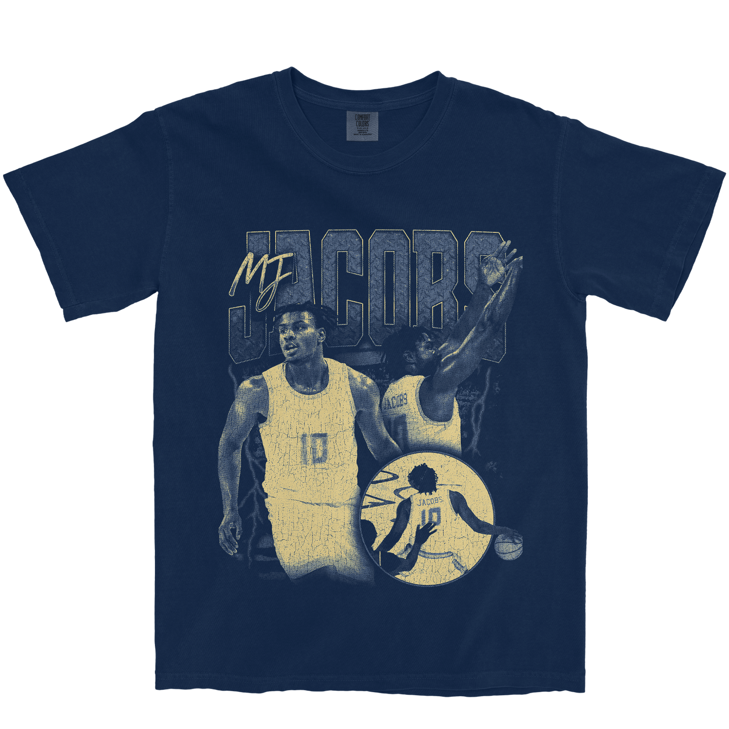 MJ JACOBS GRAPHIC NAVY TEE