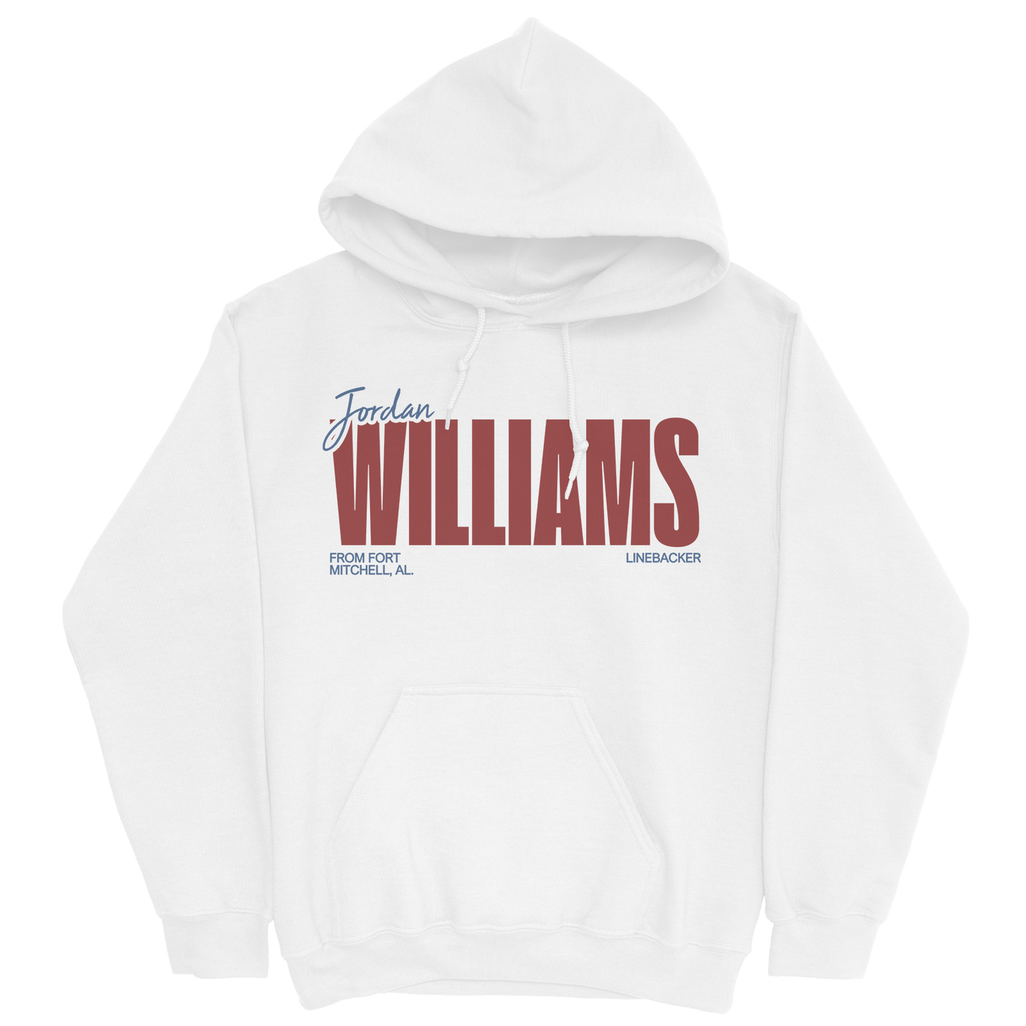 JORDAN WILLIAMS CLASSIC WHITE HOODIE