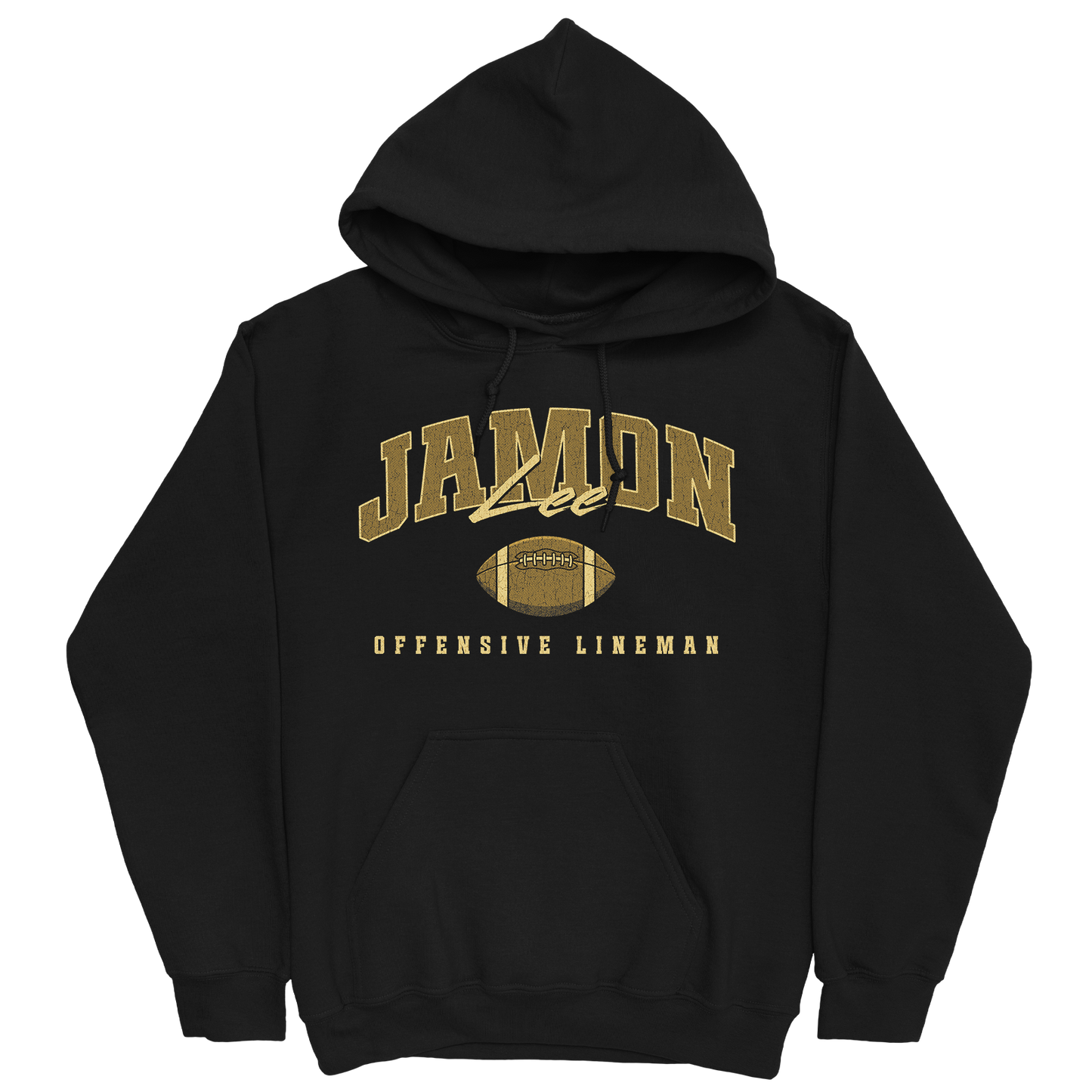 JAMON LEE FOOTBALL BLACK HOODIE