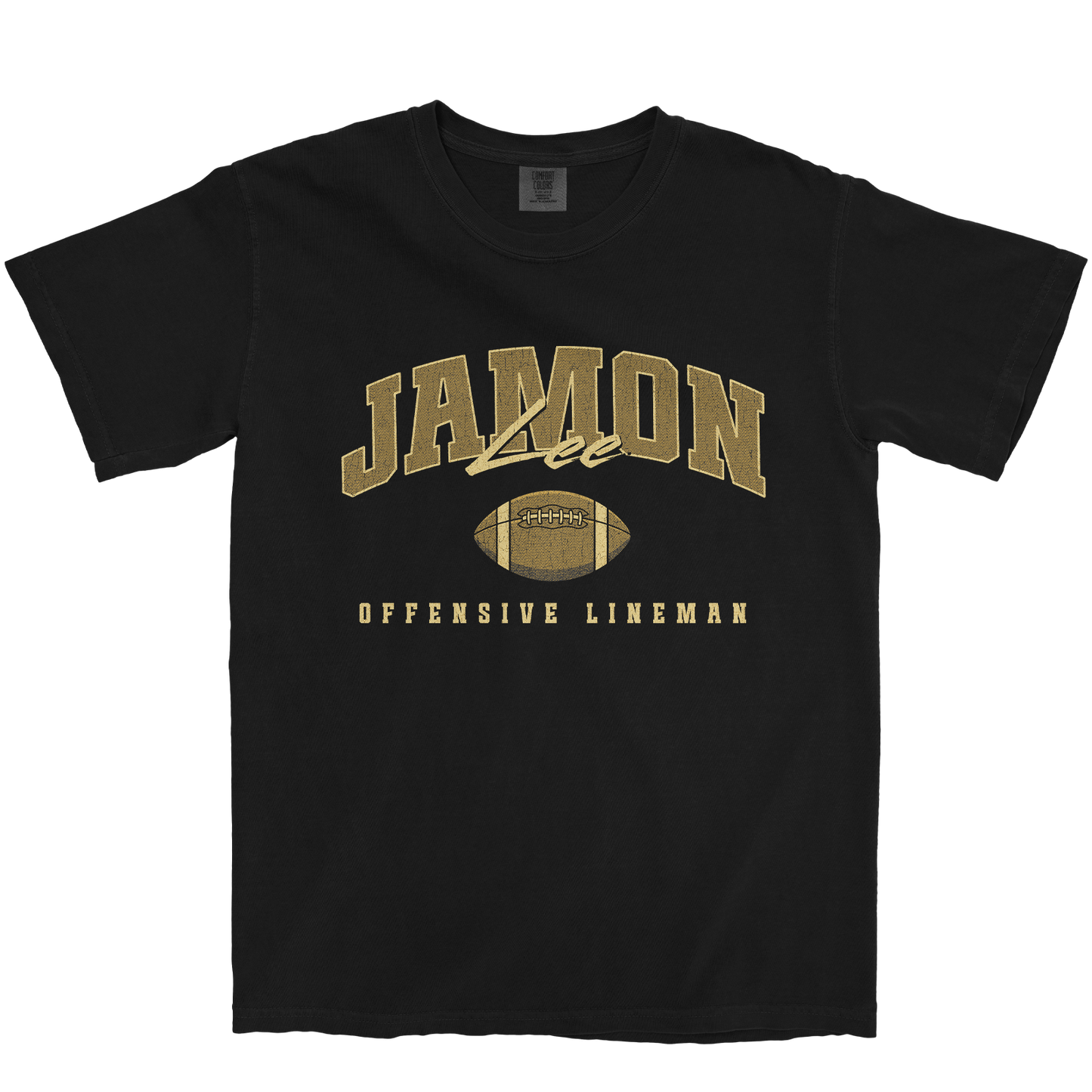 JAMON LEE FOOTBALL BLACK TEE