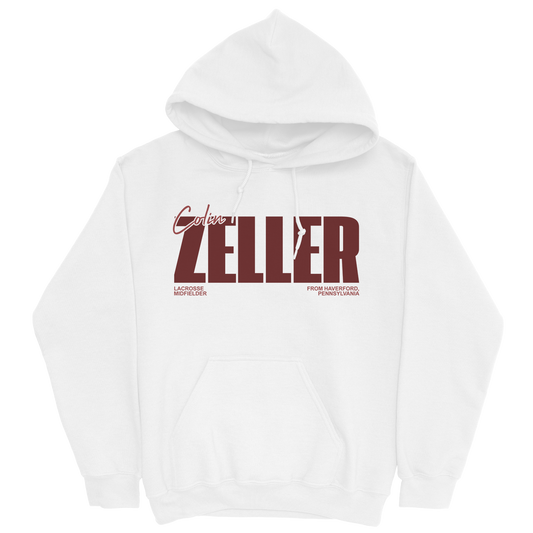 COLIN ZELLER CLASSIC WHITE HOODIE