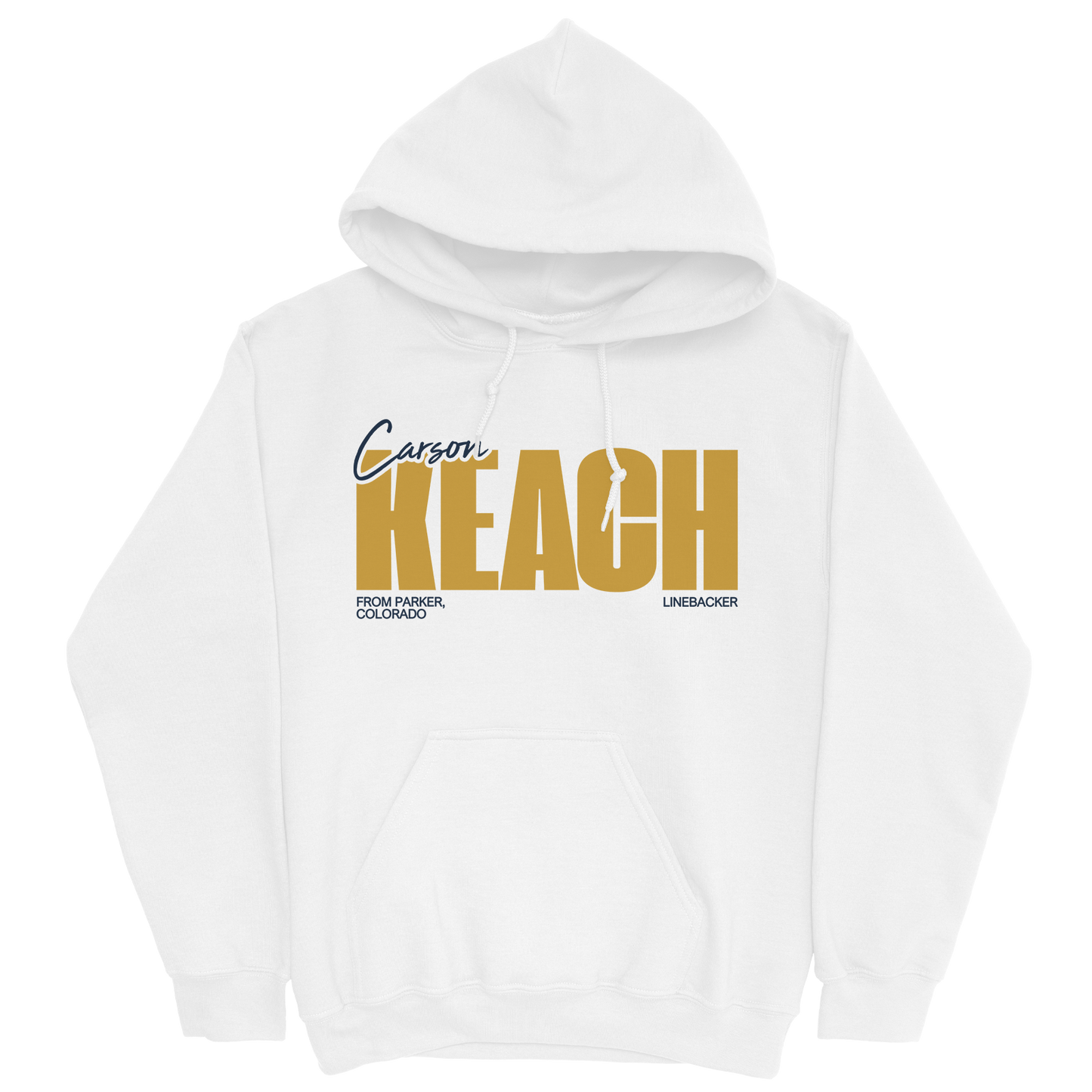 CARSON KEACH CLASSIC WHITE HOODIE