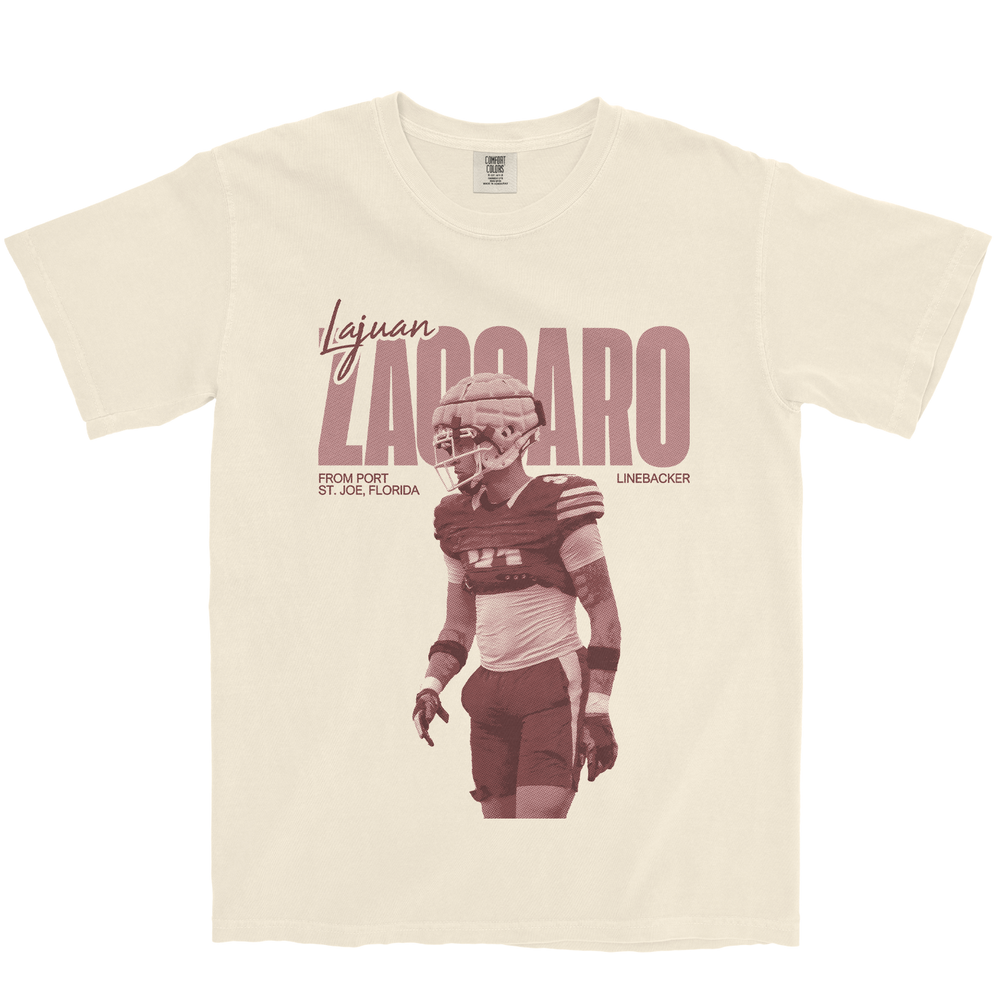 LAJUAN ZACCARO VINTAGE IVORY TEE