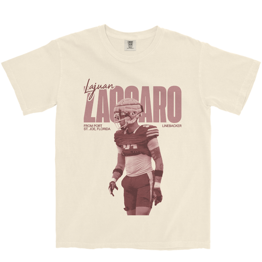 LAJUAN ZACCARO VINTAGE IVORY TEE