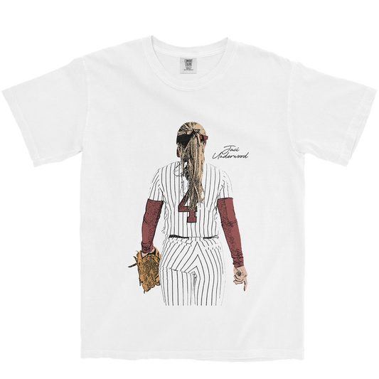 JACI UNDERWOOD ILLUSTRATED WHITE TEE