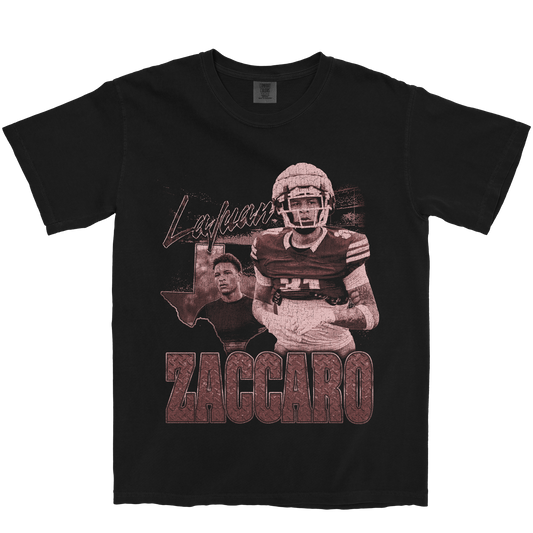 LAJUAN ZACCARO GRAPHIC BLACK TEE