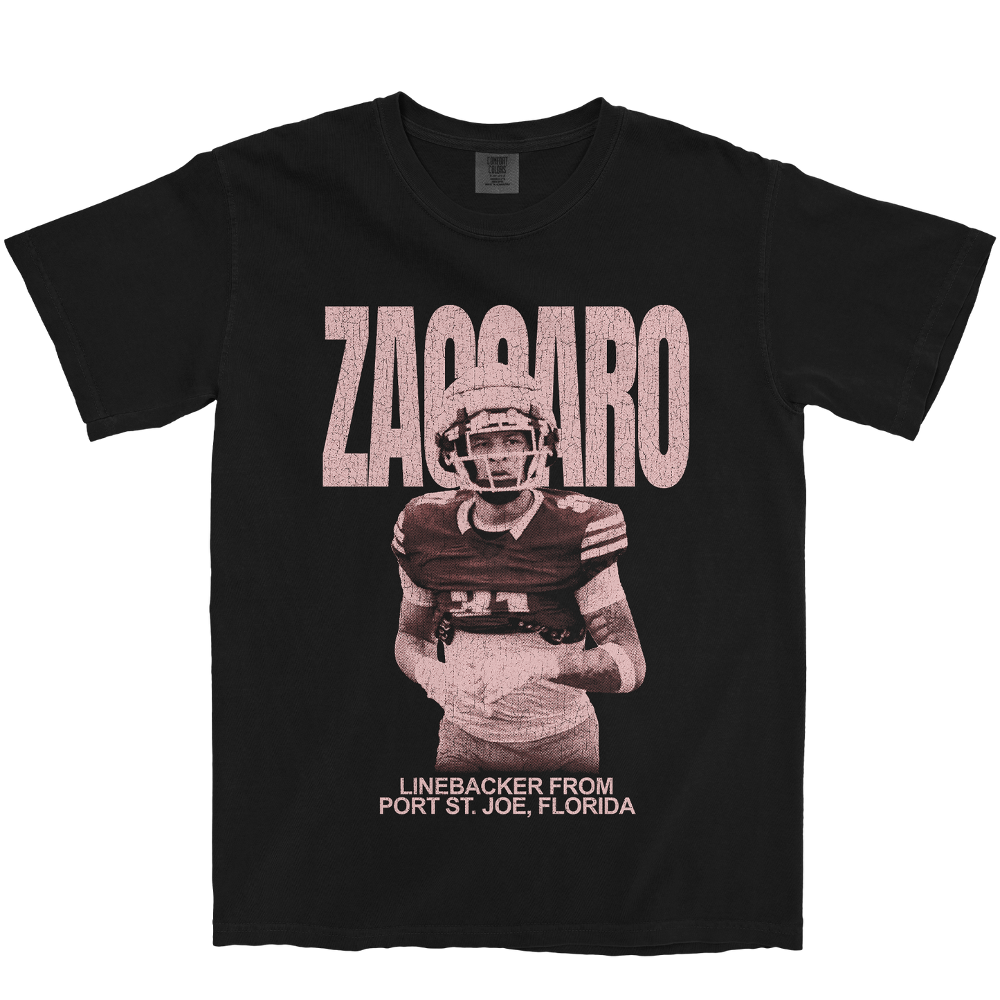 LAJUAN ZACCARO VINTAGE BLACK TEE