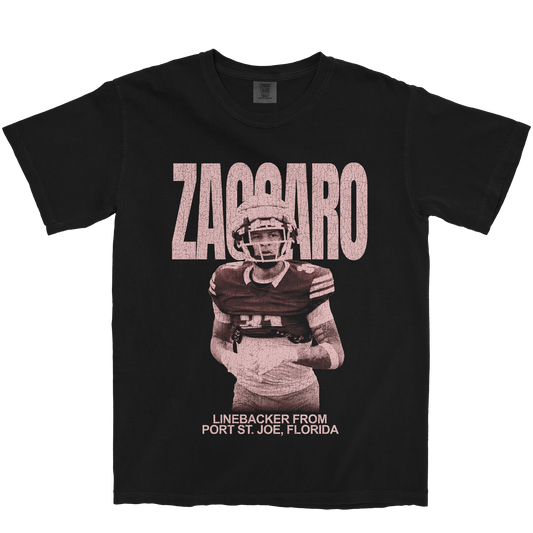 LAJUAN ZACCARO VINTAGE BLACK TEE