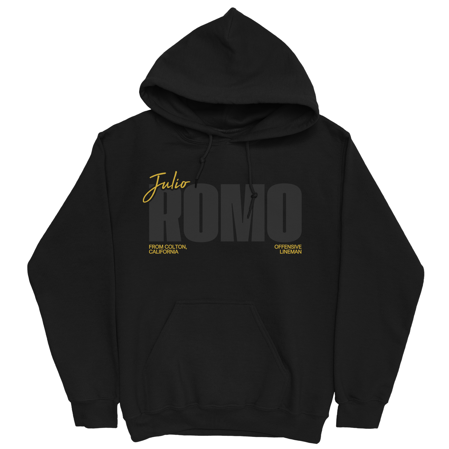 JULIO ROMO CLASSIC BLACK HOODIE