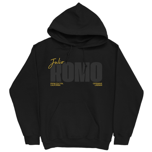 JULIO ROMO CLASSIC BLACK HOODIE