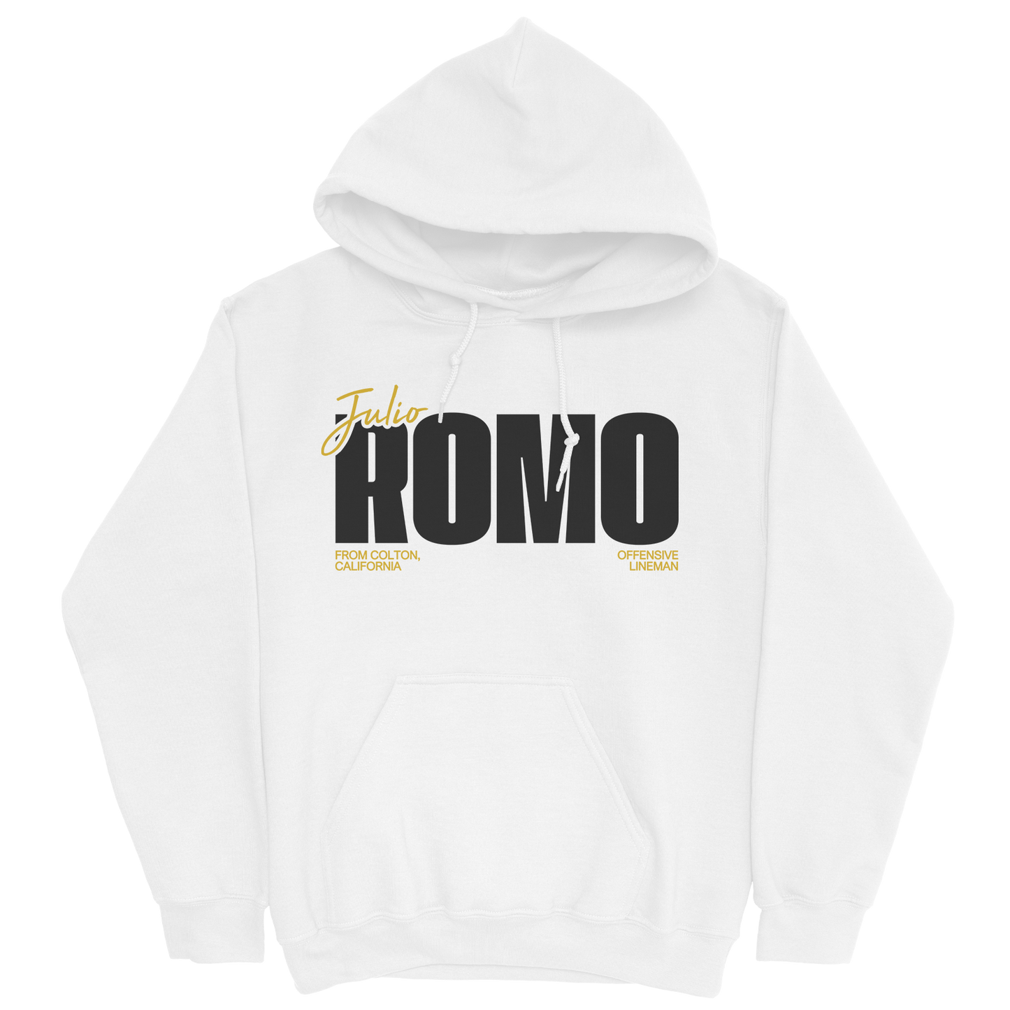 JULIO ROMO CLASSIC WHITE HOODIE