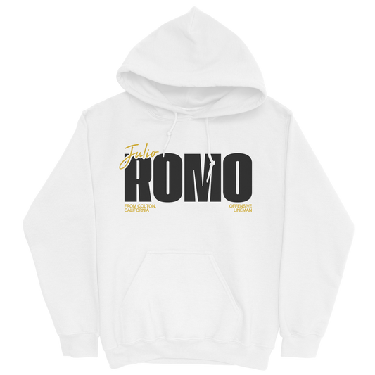 JULIO ROMO CLASSIC WHITE HOODIE