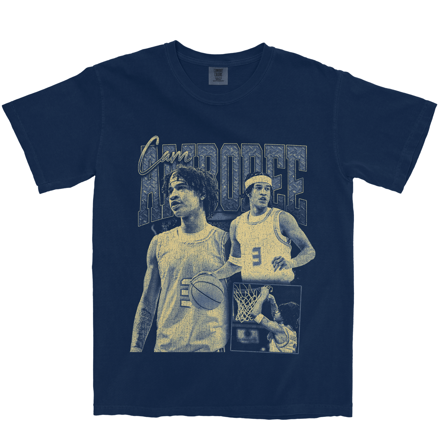 CAMRON AMBOREE GRAPHIC NAVY TEE