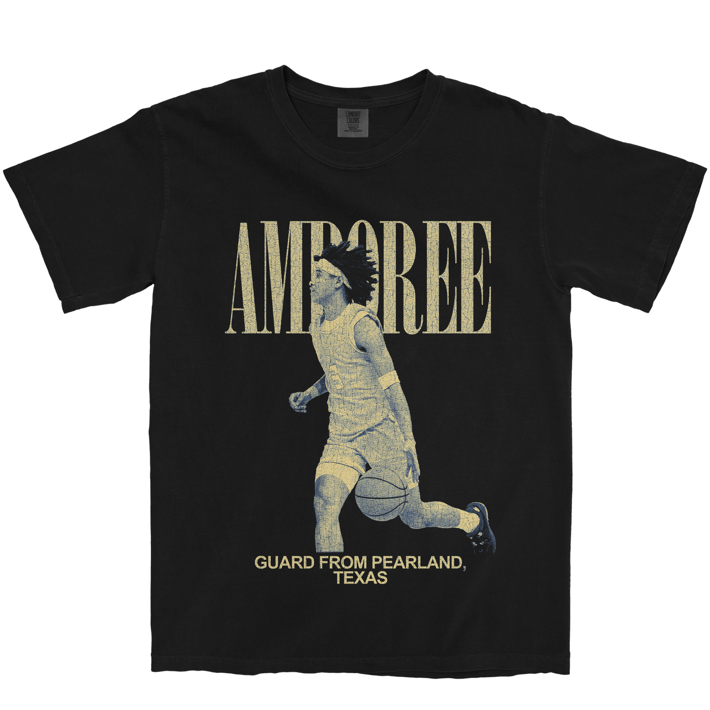 CAMRON AMBOREE VINTAGE BLACK TEE