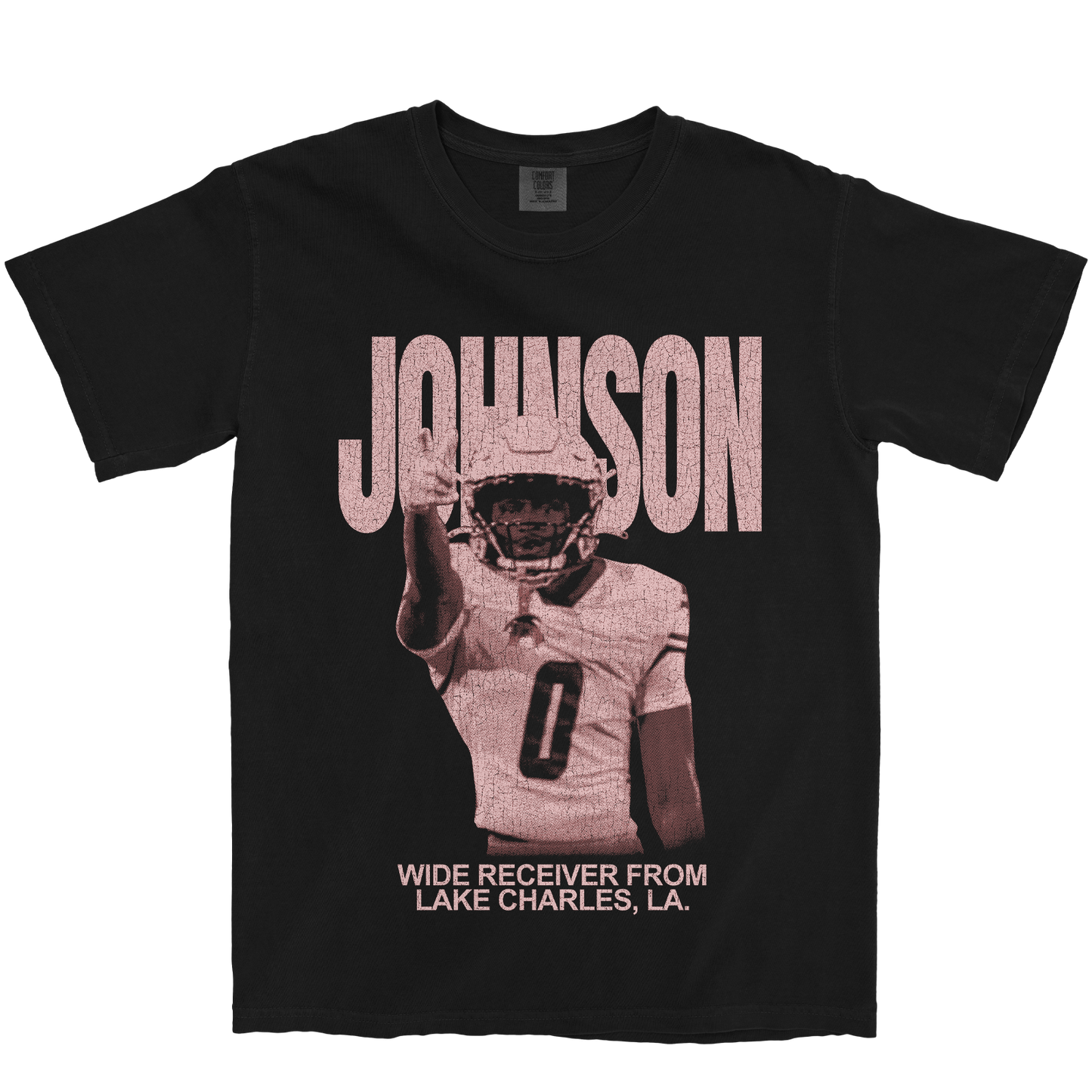 PJ JOHNSON III VINTAGE BLACK TEE