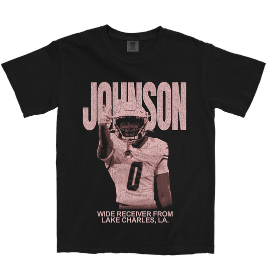 PJ JOHNSON III VINTAGE BLACK TEE