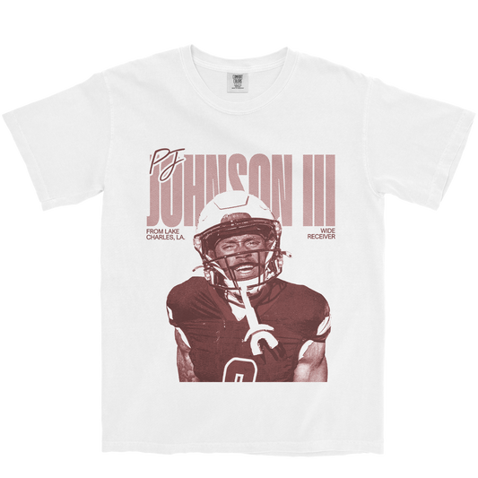 PJ JOHNSON III VINTAGE WHITE TEE