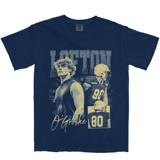 LOFTON O'GROSKE GRAPHIC NAVY TEE