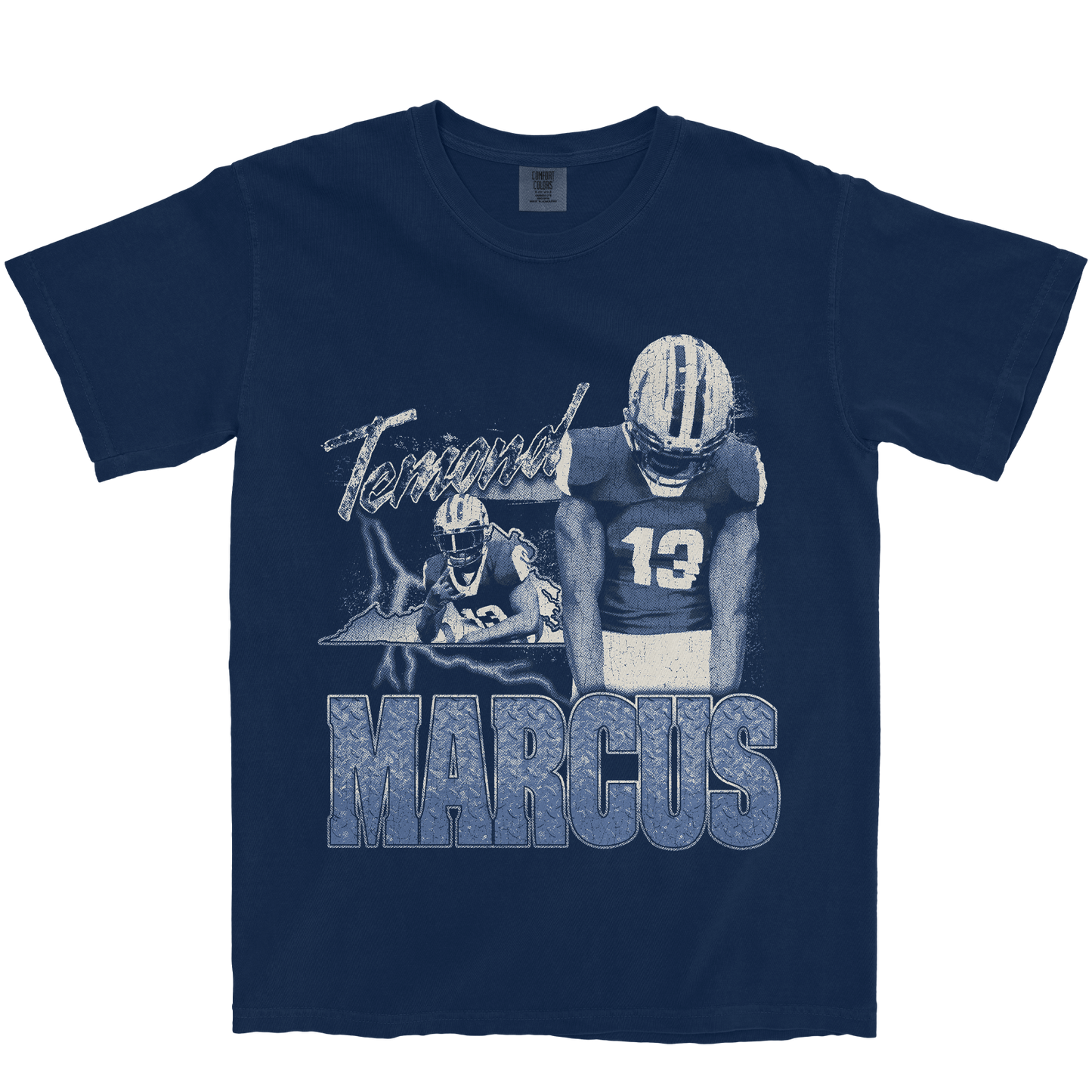 TEMOND MARCUS GRAPHIC NAVY TEE