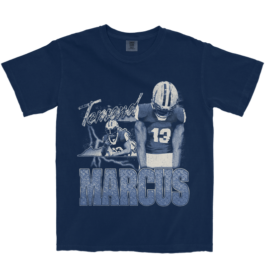 TEMOND MARCUS GRAPHIC NAVY TEE