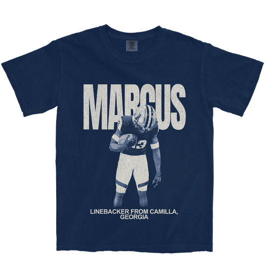 TEMOND MARCUS VINTAGE NAVY TEE